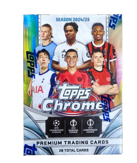 2024/25 Topps Chrome UEFA Club Competitions Soccer 7-Pack Blaster