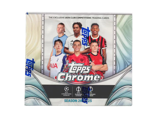 2024/25 Topps Chrome UEFA Club Competitions Soccer Hobby Jumbo
